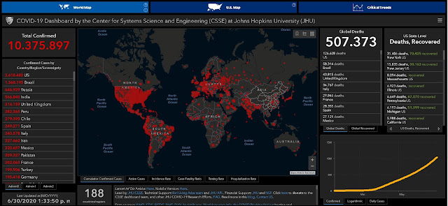 coronavirus en tiempo real